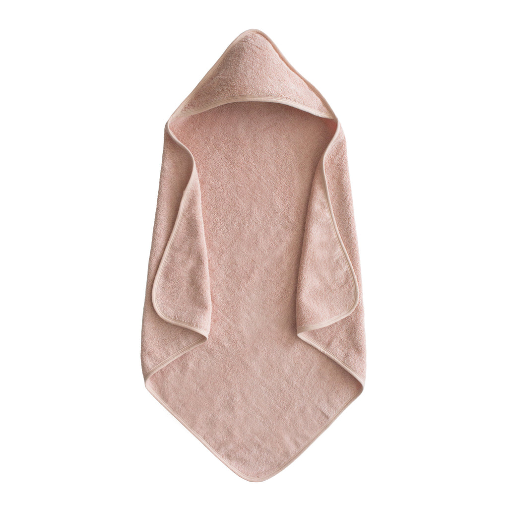 Mushie Hooded Towel Organic Cotton (Blush)