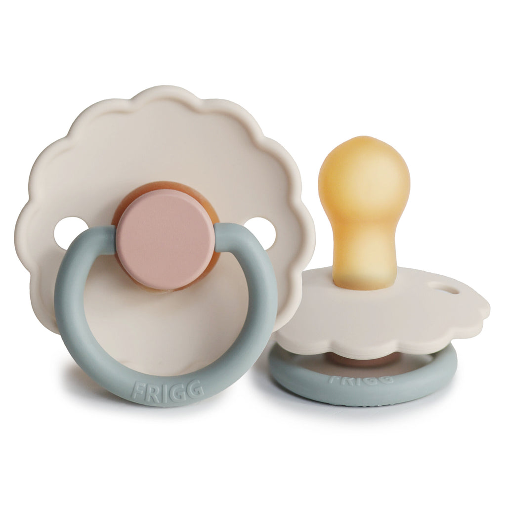 Frigg Pacifier- Classic Latex Daisy Cotton Candy