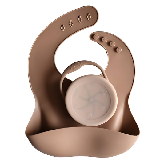 Soft Bib + Snack Cup Combo Camel