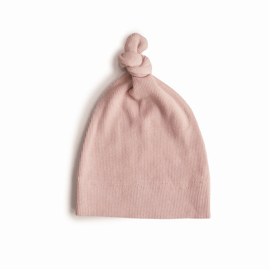 Mushie Ribbed Beanie (Blush)