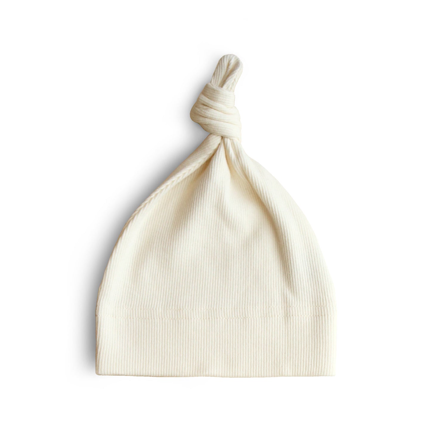 Mushie Ribbed Beanie (Ivory)