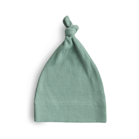 Mushie Ribbed Beanie (Roman Green)