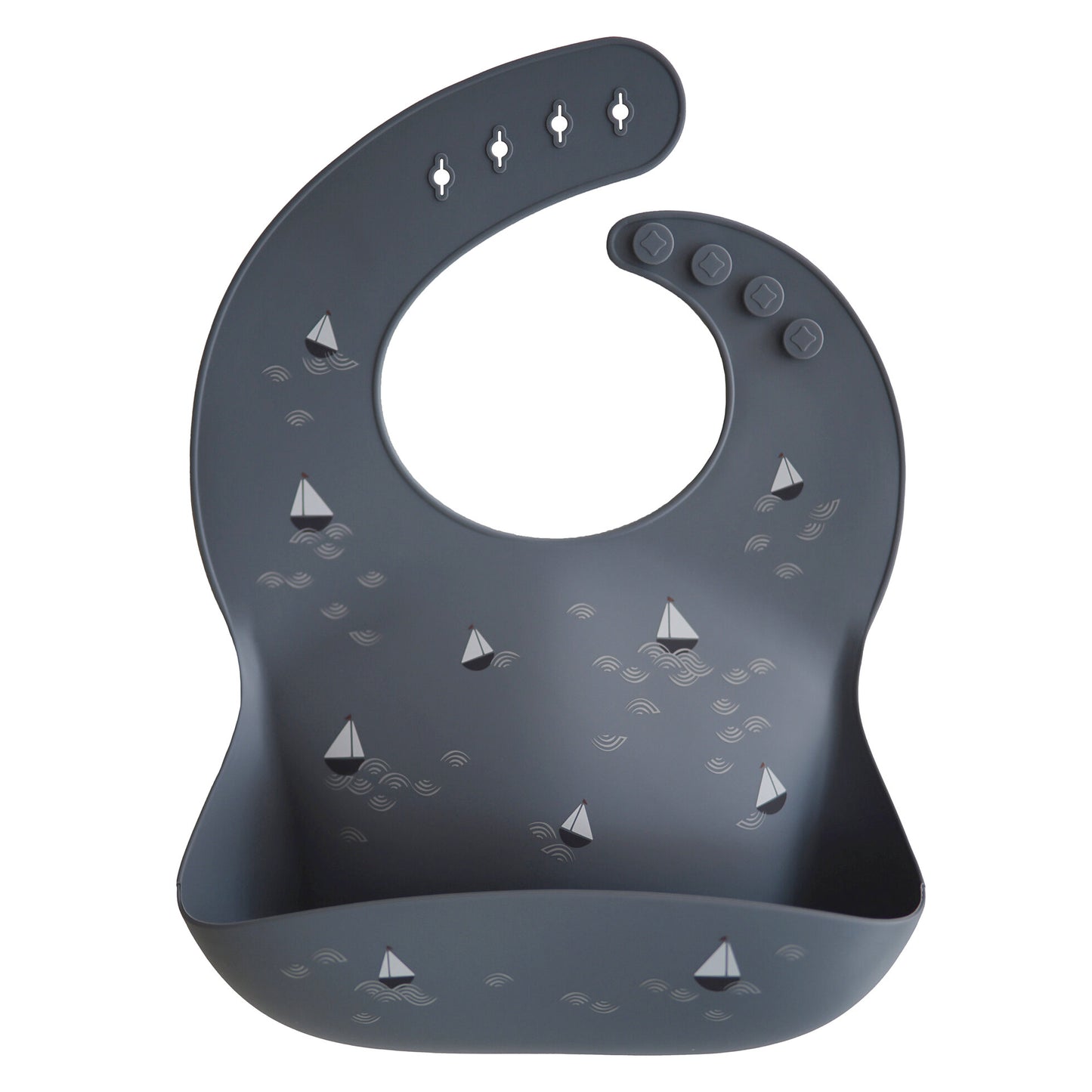Mushie Silicone Bib- Boats