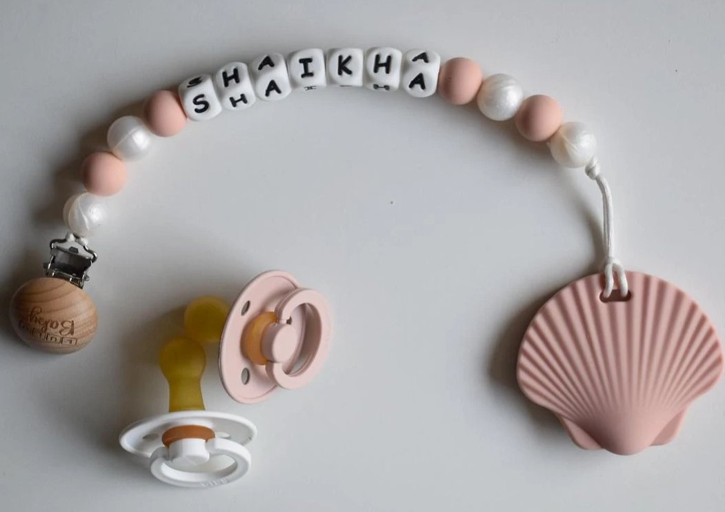 Name Clip- Blush Pearl